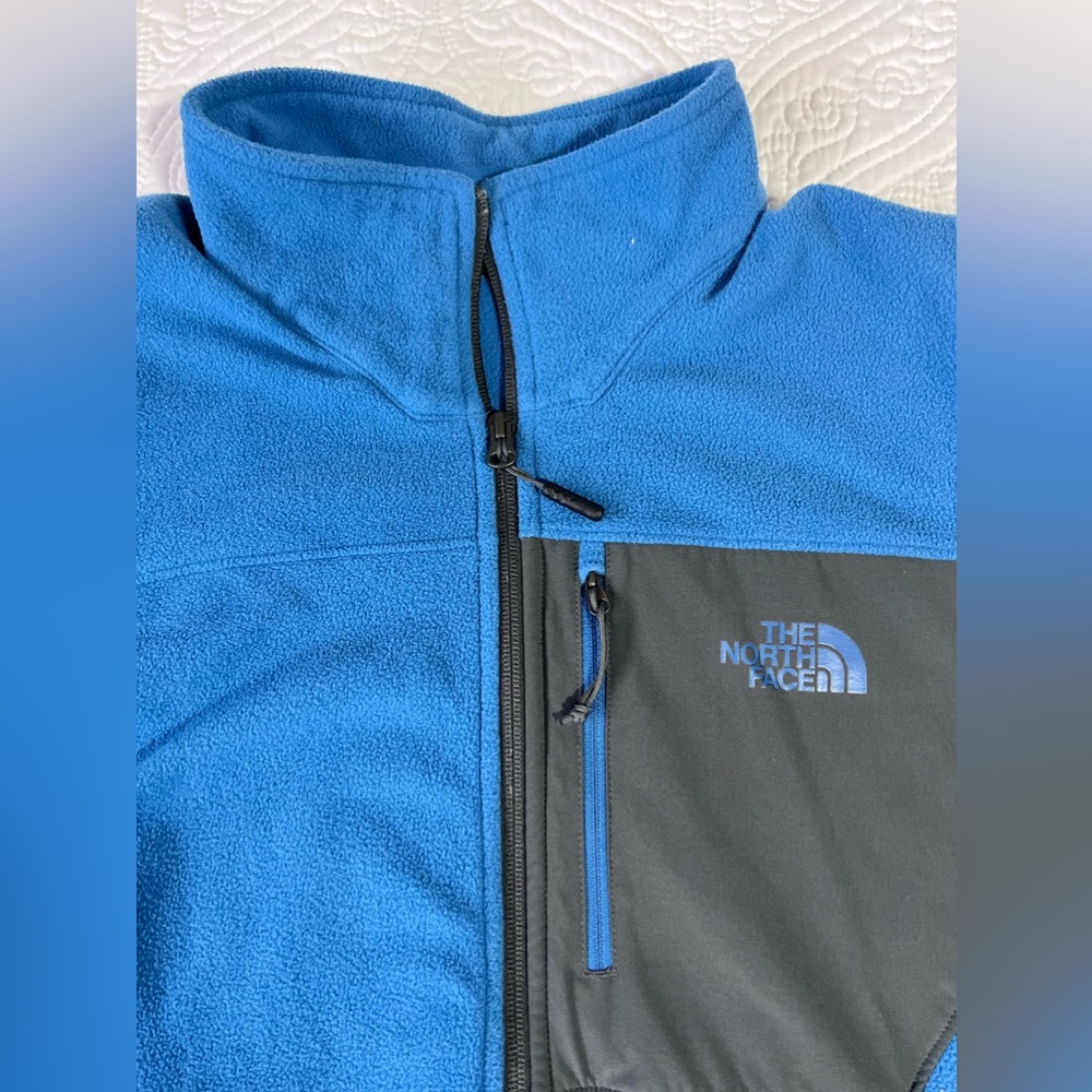 Men’s Blue Quarter Zip North Face Fleece